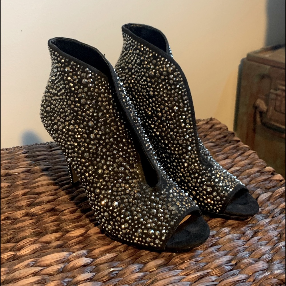 INC sparkle booties - Hard to find! Holiday or night out statement shoes.